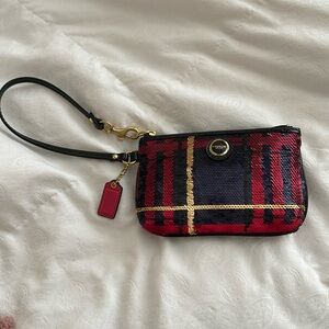 Coach Sequin Wristlet